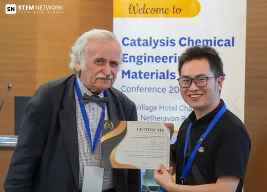 Award presented to a delegate - Materials Science, Nanotechnology, Catalysis & Chemical Engineering Conference 2025