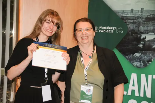 Award presented to a delegate - Plant Biology World Congress 2026